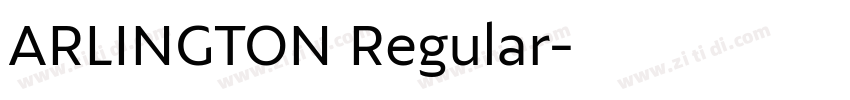 ARLINGTON Regular字体转换